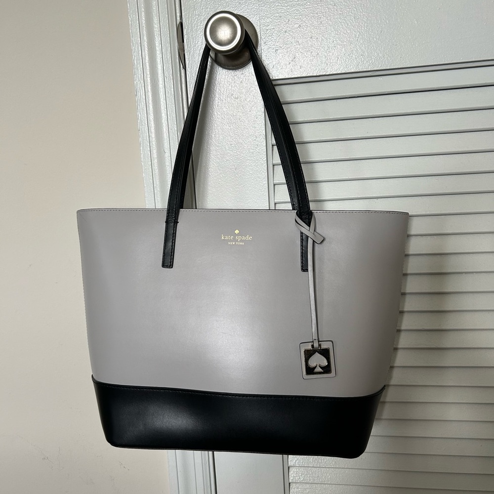 Kate Spade Gray Black Tote